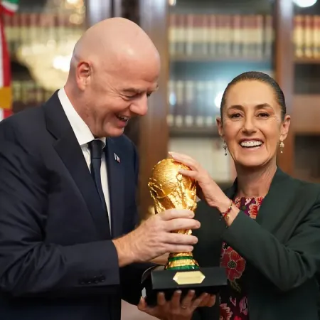 Claudia Sheinbaum y Gianni Infantino: la Copa Mundial de Fútbol 2026 en México
