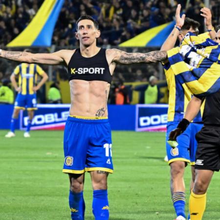 Con un golazo de Di María, Central se quedó con el clásico rosarino y hubo fiesta en Arroyito
