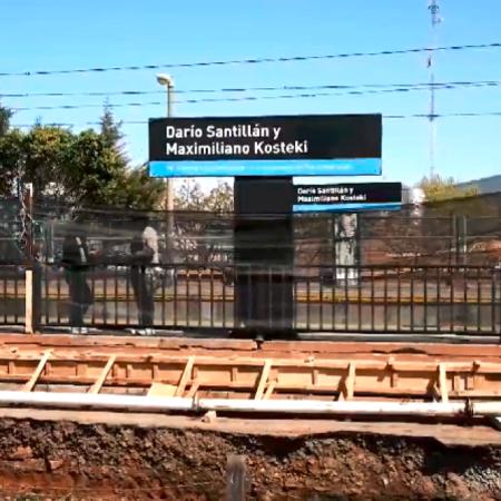 Tras 10 años de inactividad, habilitan el andén 2 de la estación Kosteki y Santillán