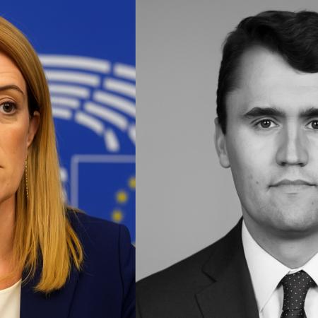 Metsola niega minuto de silencio por Charlie Kirk en la Eurocámara