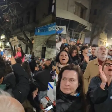 "Traigan al gorila de Milei...": los cánticos frente al domicilio de Cristina Kirchner