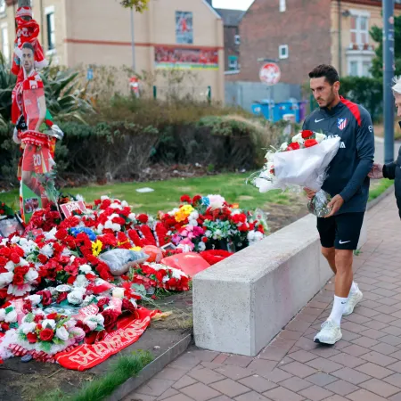 Homenaje en Anfield: el Atlético de Madrid recordó a Diogo Jota antes del duelo ante Liverpool