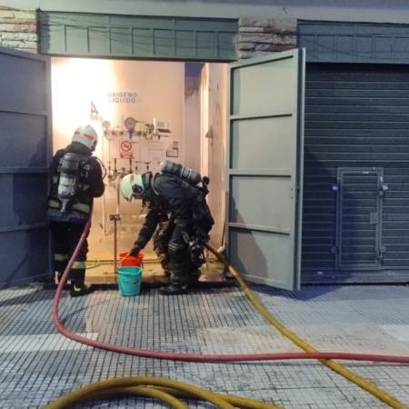 Controlan escape de oxígeno líquido en una clínica de Villa Urquiza