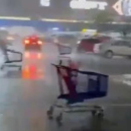 La Plata: insólita “carrera de carritos” en el playón de un supermercado