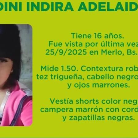 Merlo: buscan a una adolescente de 16 años desaparecida tras ir a la casa de una amiga
