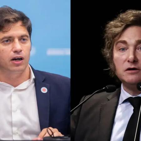Kicillof vs. Milei en Buenos Aires: encuesta marca tendencia