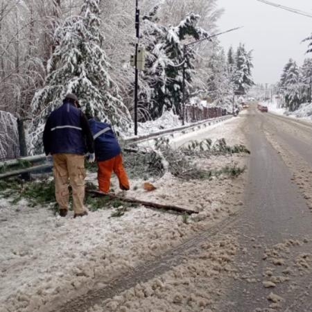 Por las intensas nevadas registradas, suspendieron las clases en Bariloche