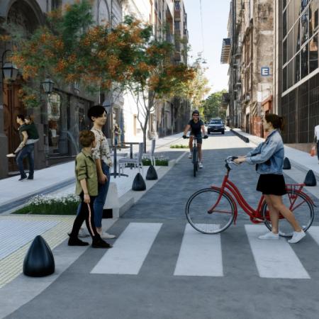 Cómo son las obras para reconvertir la calle Viamonte