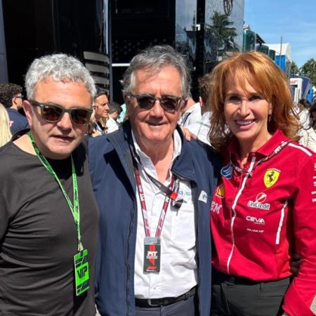 Esteban Tuero y Giancarlo Minardi se volvieron a encontrar en Monza