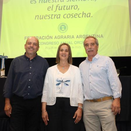 Andrea Sarnari fue reelegida como presidenta de Federación Agraria Argentina