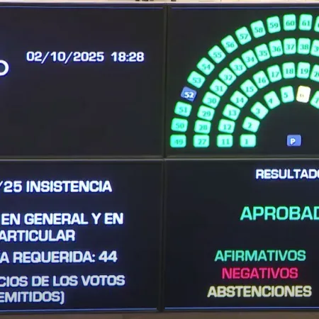 El Senado rechazó los vetos de Milei a los fondos para el Garrahan y universidades