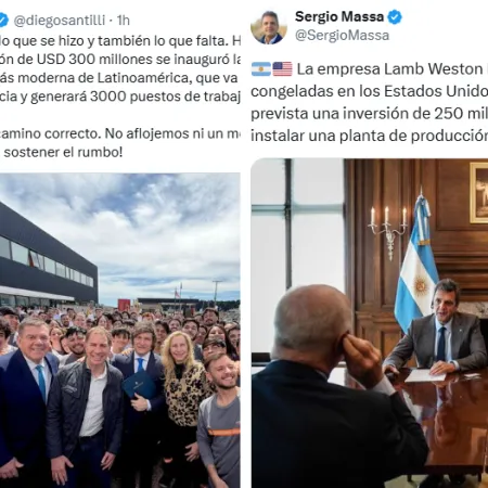 Grieta de la papa frita: critican a Milei por apropiarse de una gestión de Massa