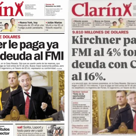 Milei compartió una tapa falsa de Clarín para intentar dejar mal parado a Néstor Kirchner