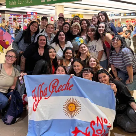 Así fue la llegada de Alba Reche a la Argentina