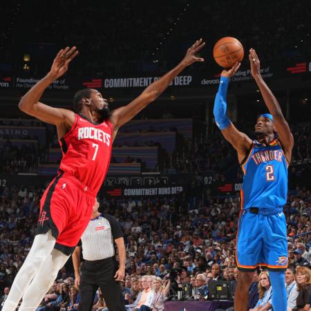 Arrancó la NBA con un partidazo entre Oklahoma y Houston Rockets