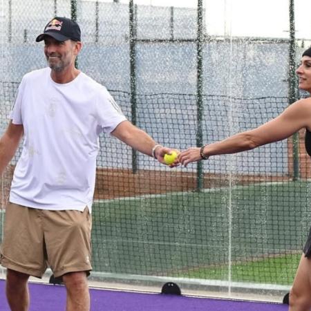 Gabriela Sabatini y Jürgen Klopp jugaron al pádel en Mallorca