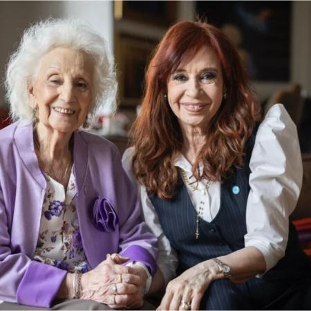 Cristina Kirchner saludó a Estela de Carlotto