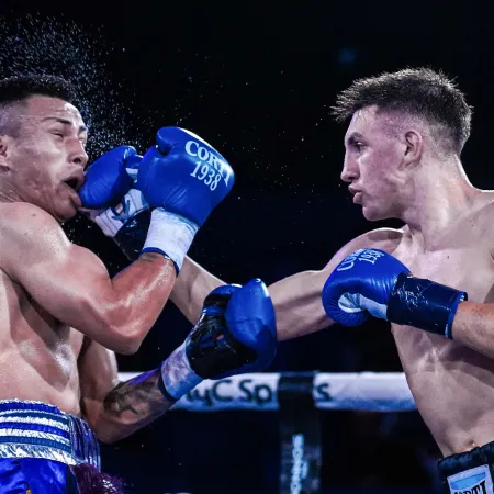 El boxeador Ayrton "Pacman" Giménez conquistó el título superpluma de la OMB