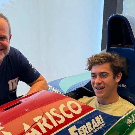 Asado y afecto: Colapinto se mostró junto a Barrichello antes del GP de Brasil