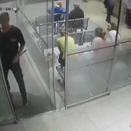 La Plata: hijo irrumpe en clínica, saca a su madre y destroza la entrada