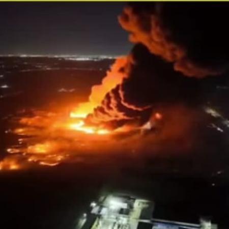 A 12 horas del inicio del incendio en Ezeiza, el fuego está controlado pero no extinguido