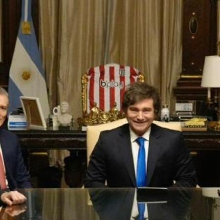 El nuevo gesto de Milei con Estudiantes en su reunión con el canciller de Israel