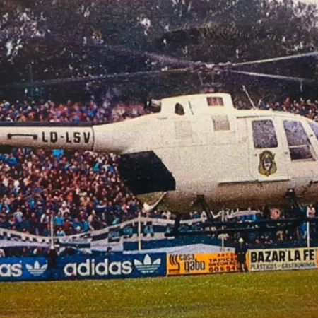 Gimnasia, Estudiantes y el helicóptero de la Bonaerense que salvó el clásico de 1986