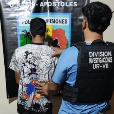 Detuvieron en Apóstoles a un hombre con antecedentes que atacó a su vecino con un machete