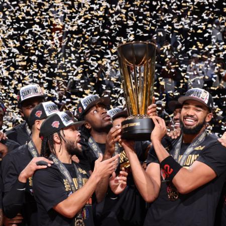 Los Knicks conquistaron la Emirates NBA Cup y rompieron una sequía histórica