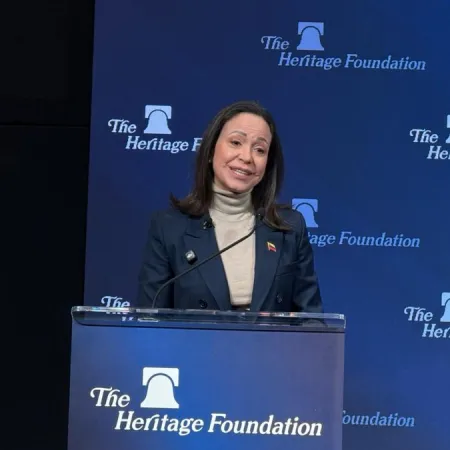 María Corina Machado en la Fundación Heritage: cómo imagina la transición en Venezuela