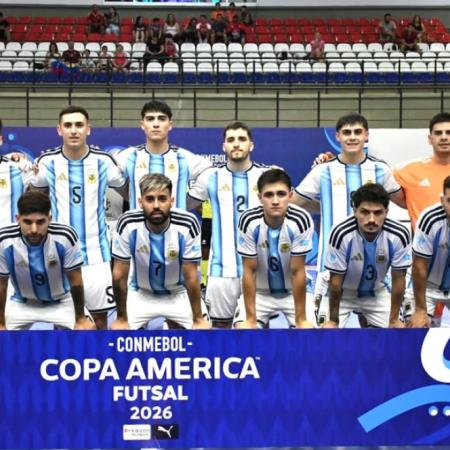 Argentina venció 2-0 a Venezuela y es finalista de la Copa América de futsal