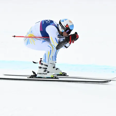 En su debut olímpico, Tiziano Gravier se metió en el top 30 en esquí alpino Súper-G