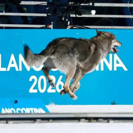 No era un Therian: perro lobo cruzó la meta de los Juegos Olímpicos de Invierno