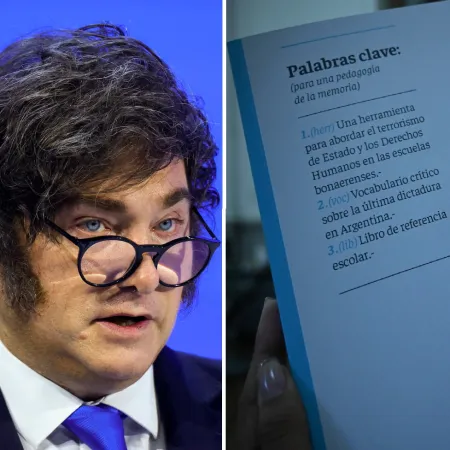 Milei cuestionó el manual escolar de Kicillof en PBA: qué dice sobre la dictadura