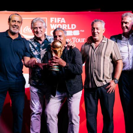 El trofeo original de la Copa Mundial de la FIFA llegó a Buenos Aires