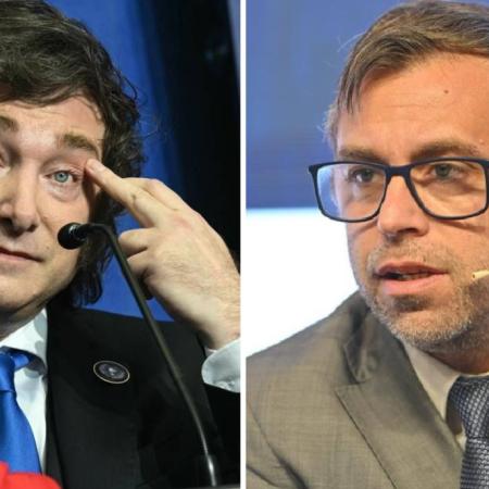 "Econoburro", "chanta" y "banana": los insultos de Milei a su nuevo secretario de Finanzas