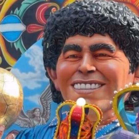 Maradona, protagonista en el carnaval de Acireale en Sicilia