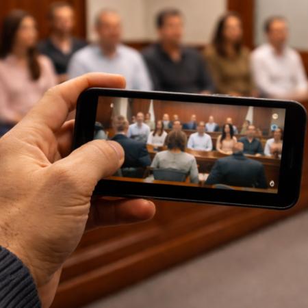 Escándalo en un juicio por jurados: filmó a los ciudadanos convocados y terminó preso