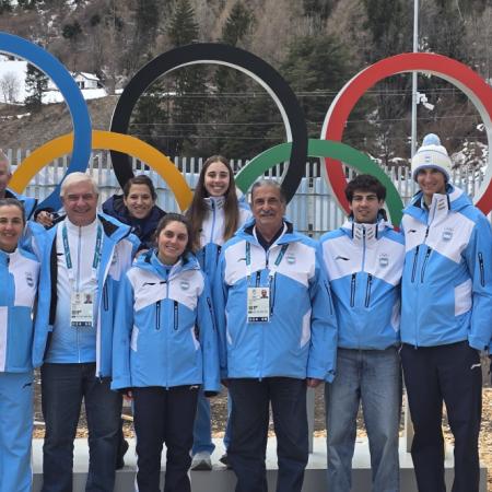 El Comité Olímpico Argentino visitó a los atletas en los Juegos de Invierno