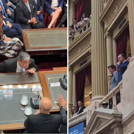 El Gordo Dan, Bregman y el titular del bloque K: los videos durante el discurso de Milei