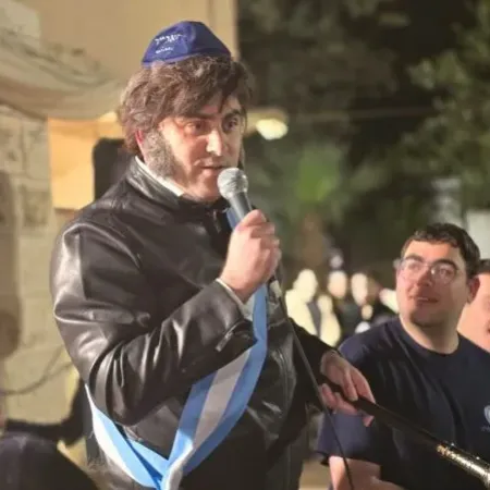 Un imitador de Milei en Israel provoca una reacción inesperada