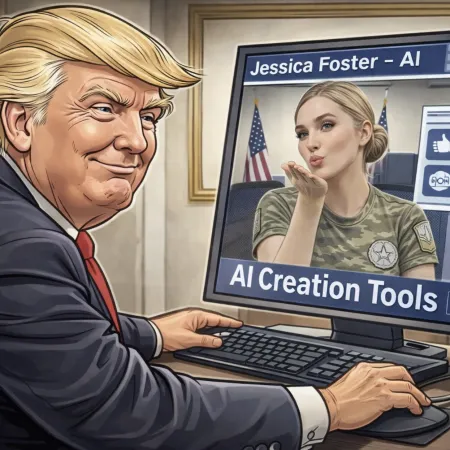 La modelo que apoya a Trump, tiene casi un millón de fans y no es real