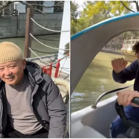 Franco Colapinto en Shanghai: la lancha, el puente y el momento viral