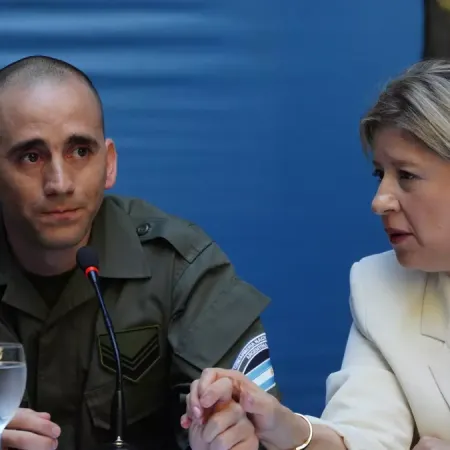 Alenjandra Monteoliva recibió a Nahuel Gallo