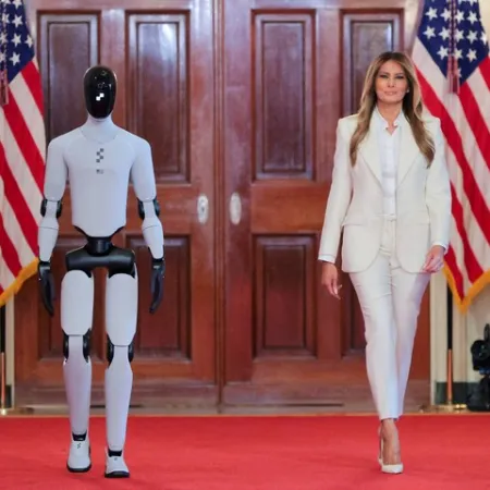 Casa Blanca y un robot humanoide: el mensaje oculto de Melania Trump
