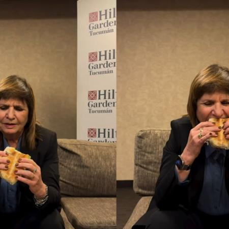El video de Patricia Bullrich comiendo un sándwich tucumano que se volvió viral