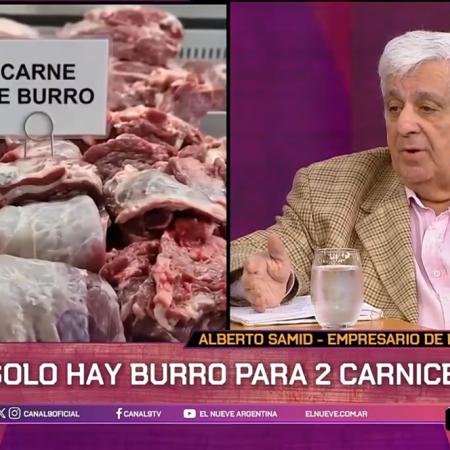 Samid habló de la carne de burro y lanzó una inesperada predicción electoral