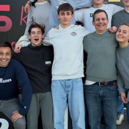 Colapinto y Belasteguín se divirtieron en los kartings de Barcelona