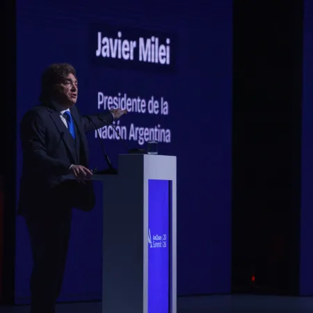Inflación y otras perlitas: la nube de palabras del discurso de Milei en AmCham