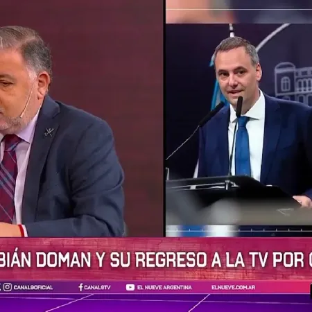 Doman vuelve a Canal 9 y apuntó contra Adorni en vivo: qué dijo